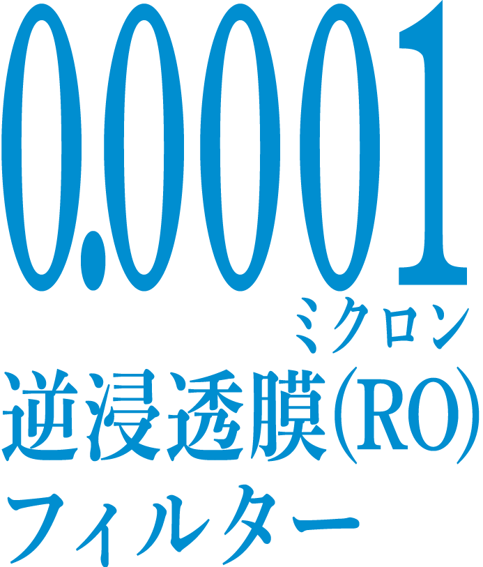 0.0001ミクロン逆浸透膜(RO)フィルター